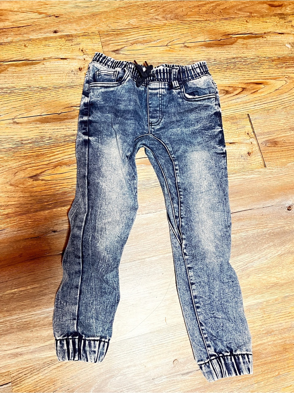 Urban Heritage Kids Washed Grey Denim Joggers